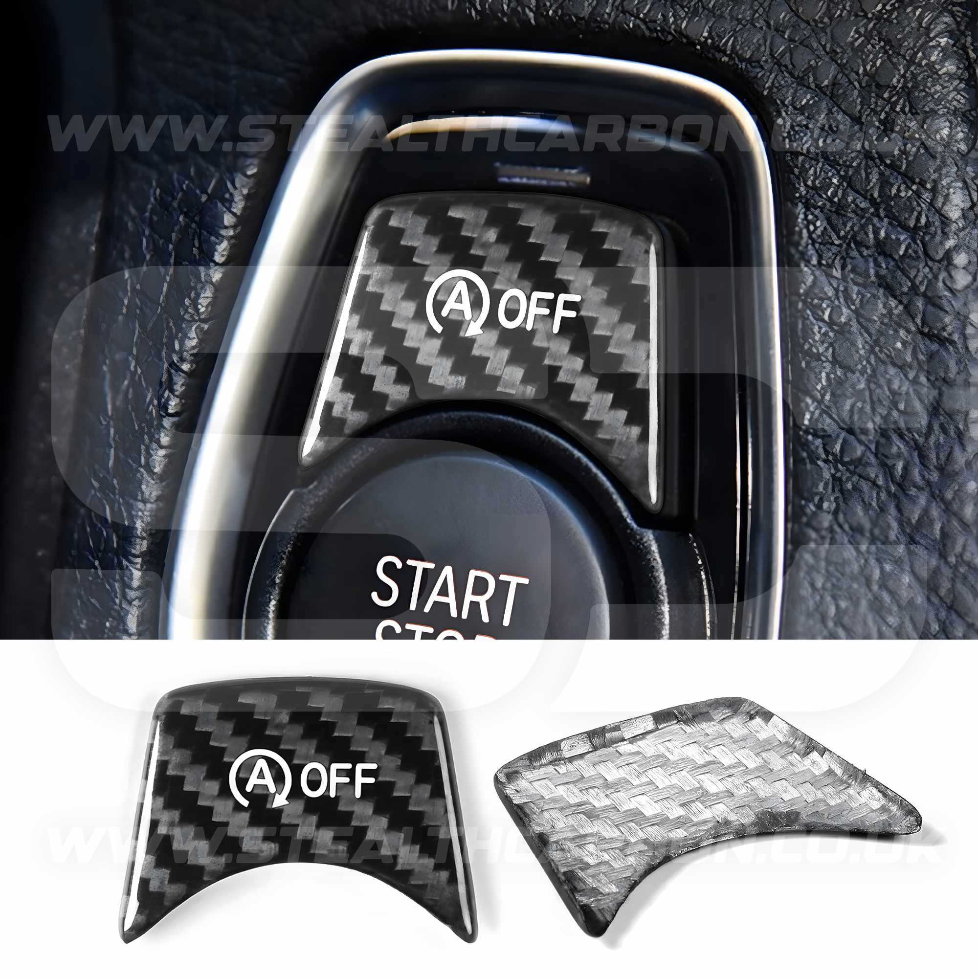 BMW Genuine Carbon Fibre Start Stop Button Trim Cover M2 M3 M4 F80 F82 F83 F87