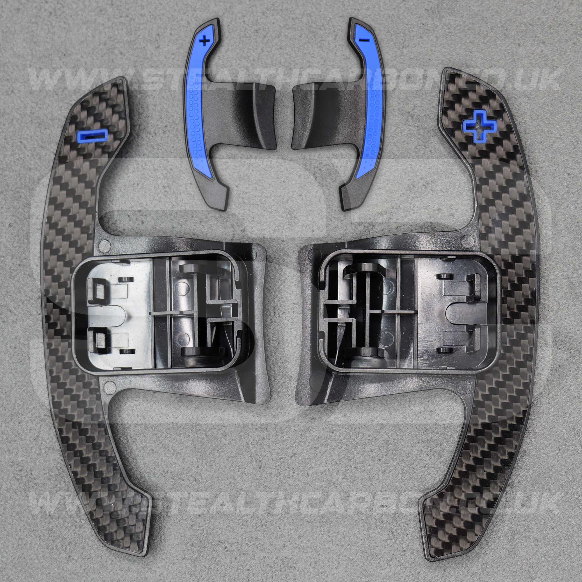 BMW Genuine Carbon Fibre & Blue Gear Shifter Paddles F80 M3 F82 M4 M2 G30 F30