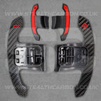 Mini Carbon Fibre & Red Steering Wheel Paddle Shifters JCW Cooper S F54 F56 F57 F60