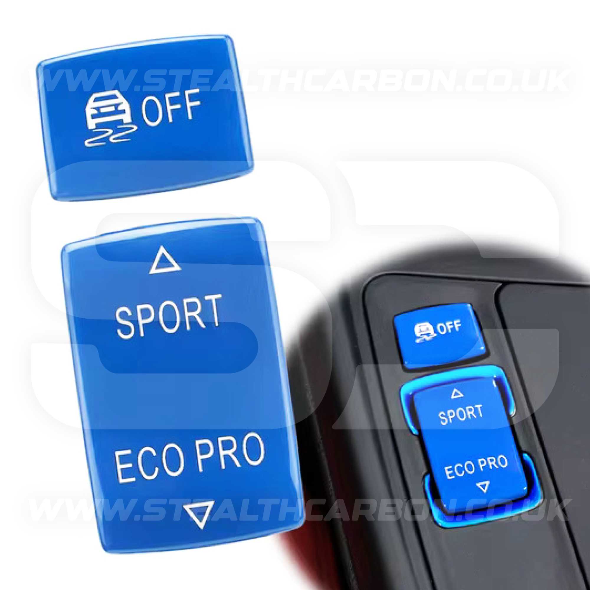 BMW Blue Sport Eco Pro DSC Centre Console Buttons F20 F21 F22 F30 F32 F33 F36