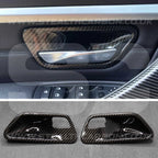 Carbon Fibre Style Interior Door Handle Trims BMW F80 M3 F82 M4 F83 F30 F32 3 4