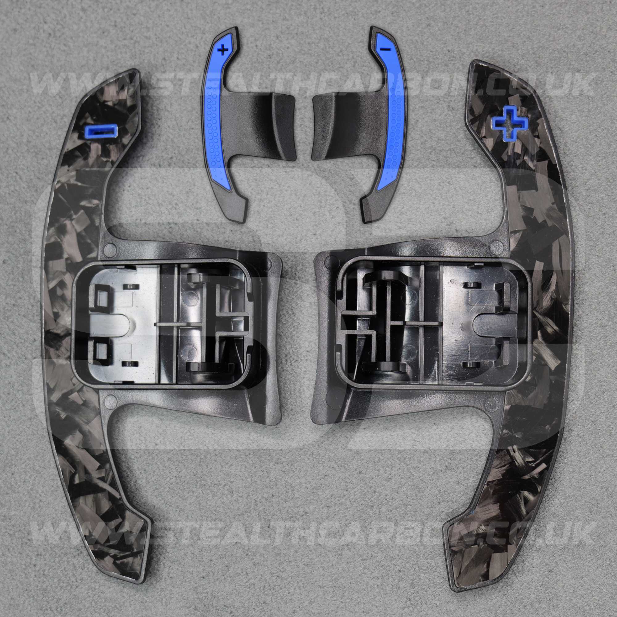 BMW Genuine Forged Carbon Fibre & Blue Gear Shifter Paddles F80 M3 F82 M4 M2 F30