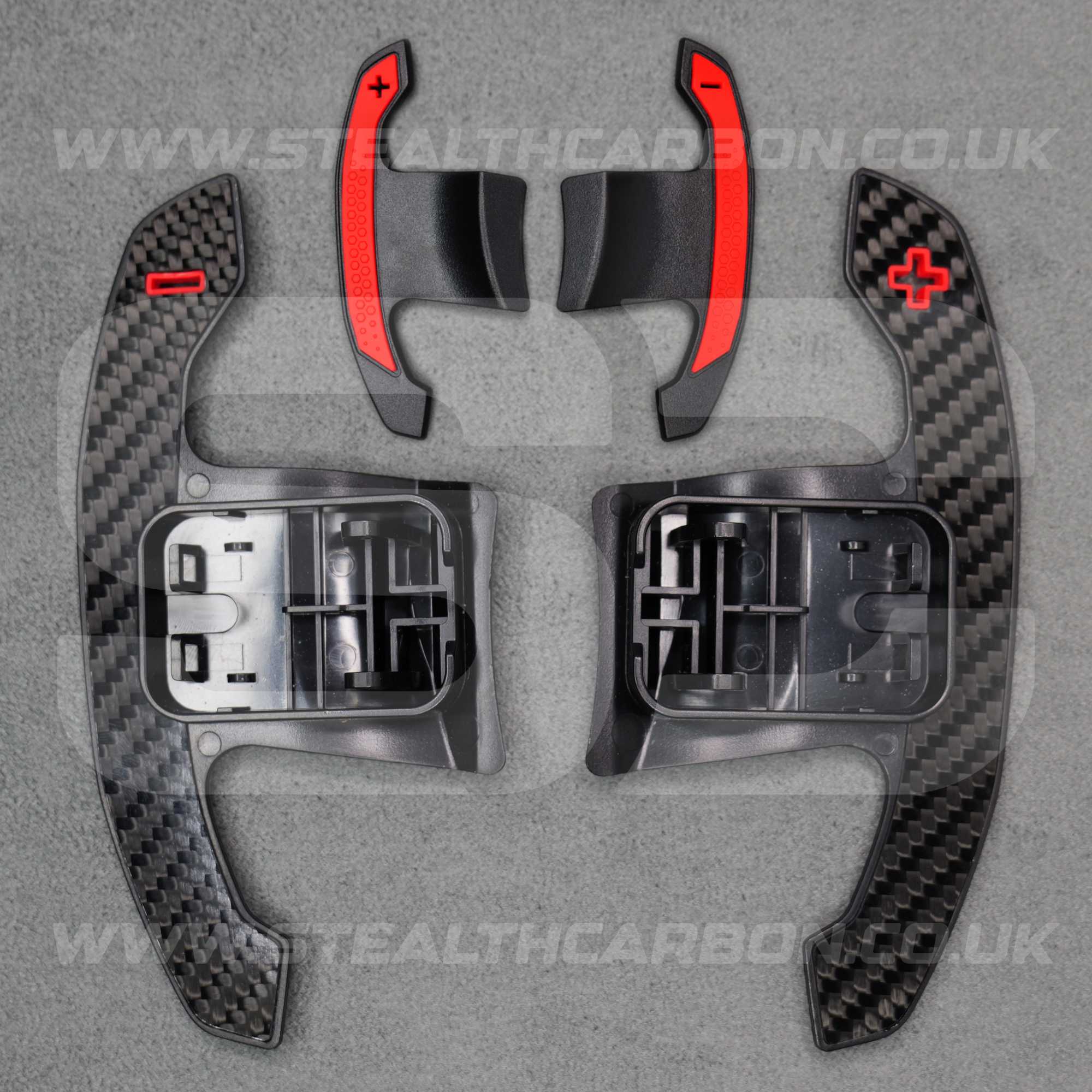 BMW Genuine Carbon Fibre & Red Gear Shifter Paddles F80 M3 F82 F83 M4 F87 M2 F30 G30 F20 G20