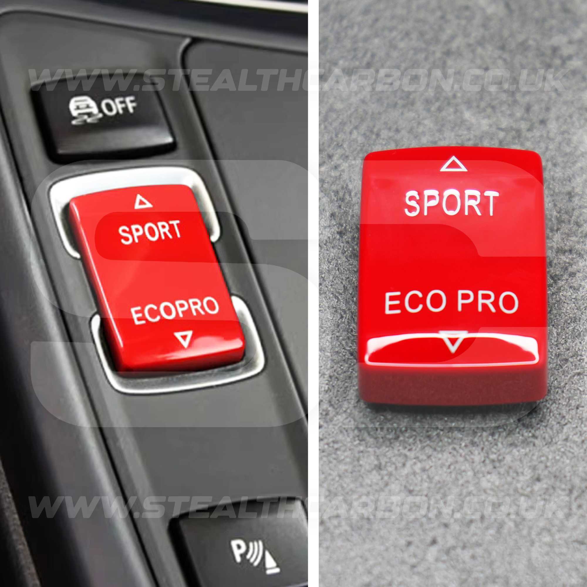 BMW Red Sport / Eco Pro Centre Console Button M135i F20 F21 F22 F30 F32 F33 F36 +