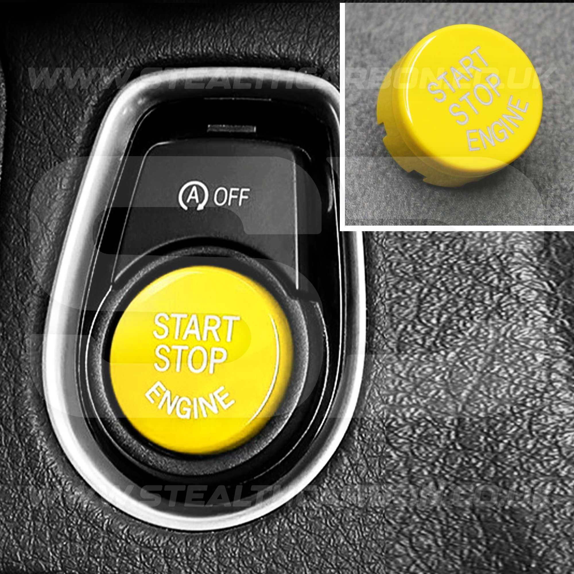 BMW Yellow Start Stop Engine Button M2 M3 M4 M5 M6 M140i F20 F80 F82 F83 F85 F87