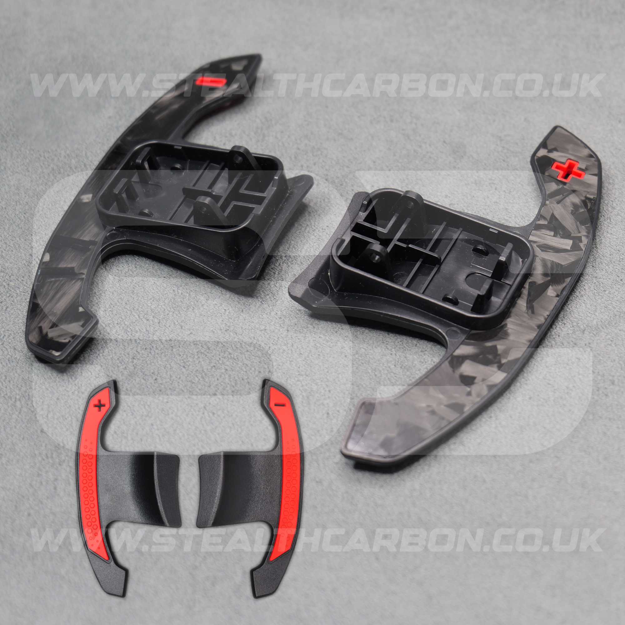 BMW Genuine Forged Carbon Fibre & Red Gear Shifter Paddles F80 M3 F82 F83 M4 M2