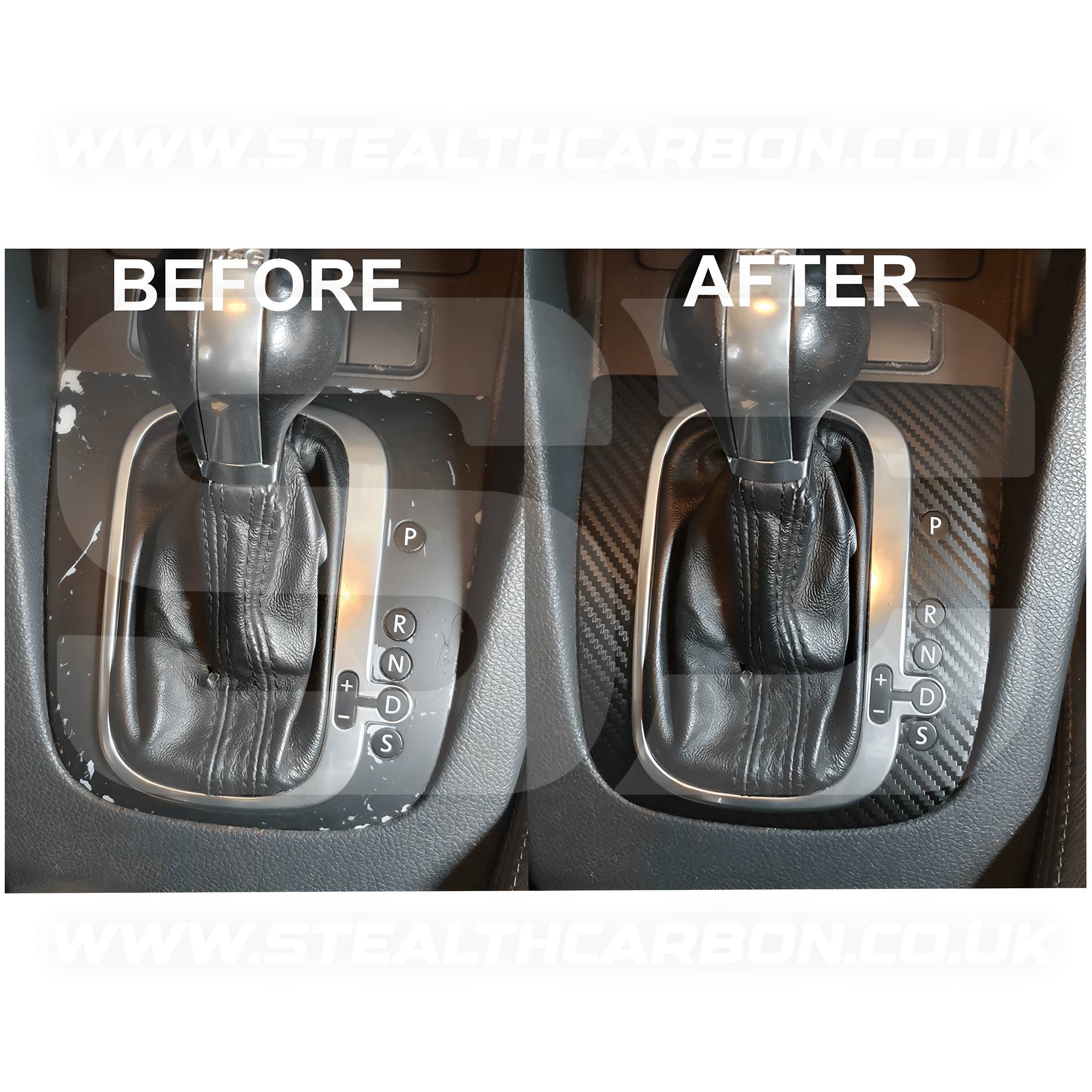 Volkswagen Carbon Fibre DSG Gear Knob Sticker Golf R32 GTI GTD Scirocco MK5 MK6