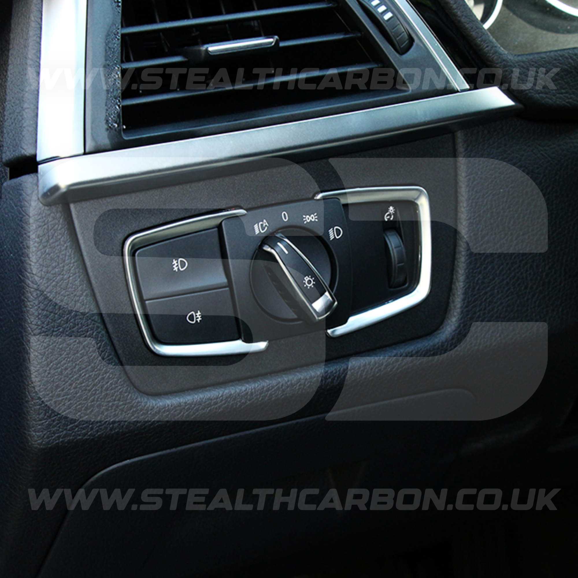 BMW Silver Headlight Switch Trims M3 F80 F82 M4 F87 F30 M2 i3 1 2 3 4 5 Series