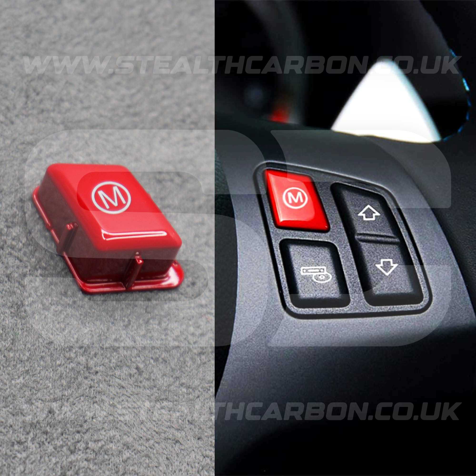 BMW Red M Steering Wheel Mode Button for E90 E92 E93 M3 4.0 V8 Coupe Convertible