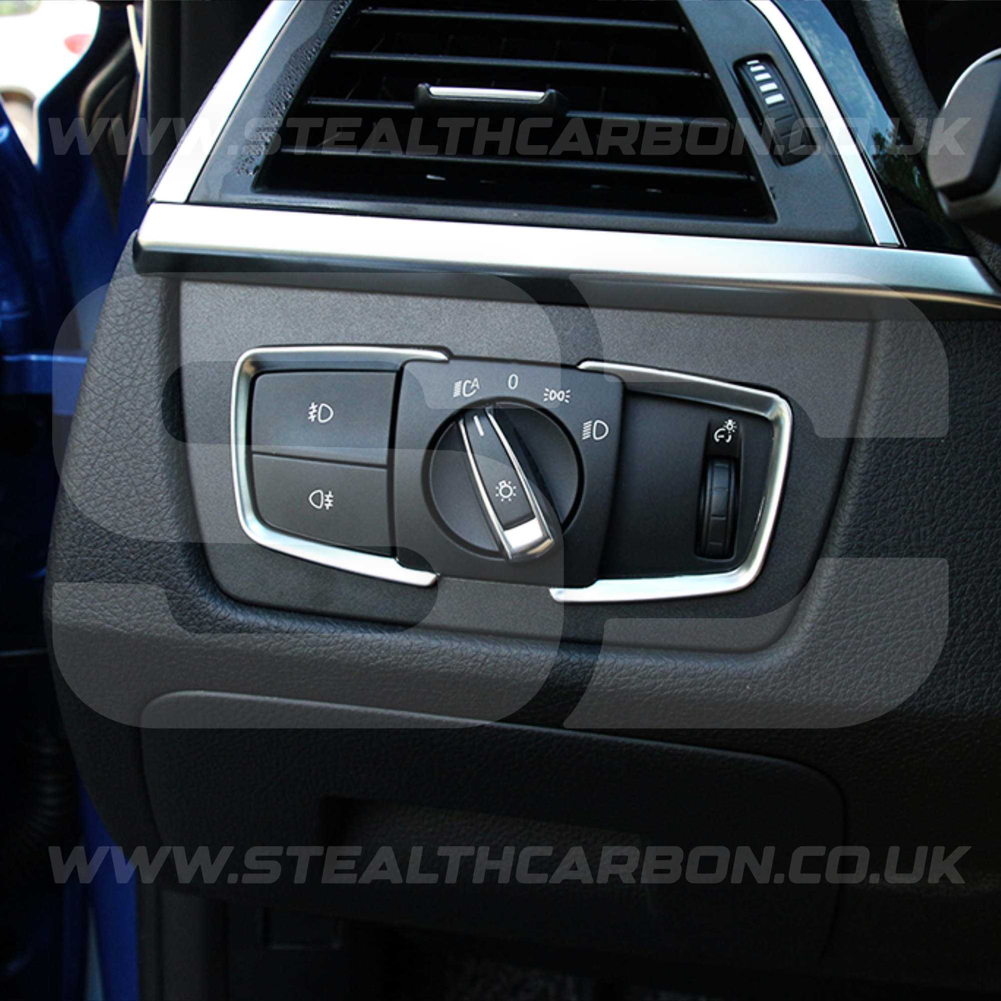 BMW Silver Headlight Switch Trims M3 F80 F82 M4 F87 F30 M2 i3 1 2 3 4 5 Series