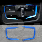 BMW Blue Headlight Switch Trims M3 F80 F82 M4 F87 F30 M2 i3 1 2 3 4 5 6 Series