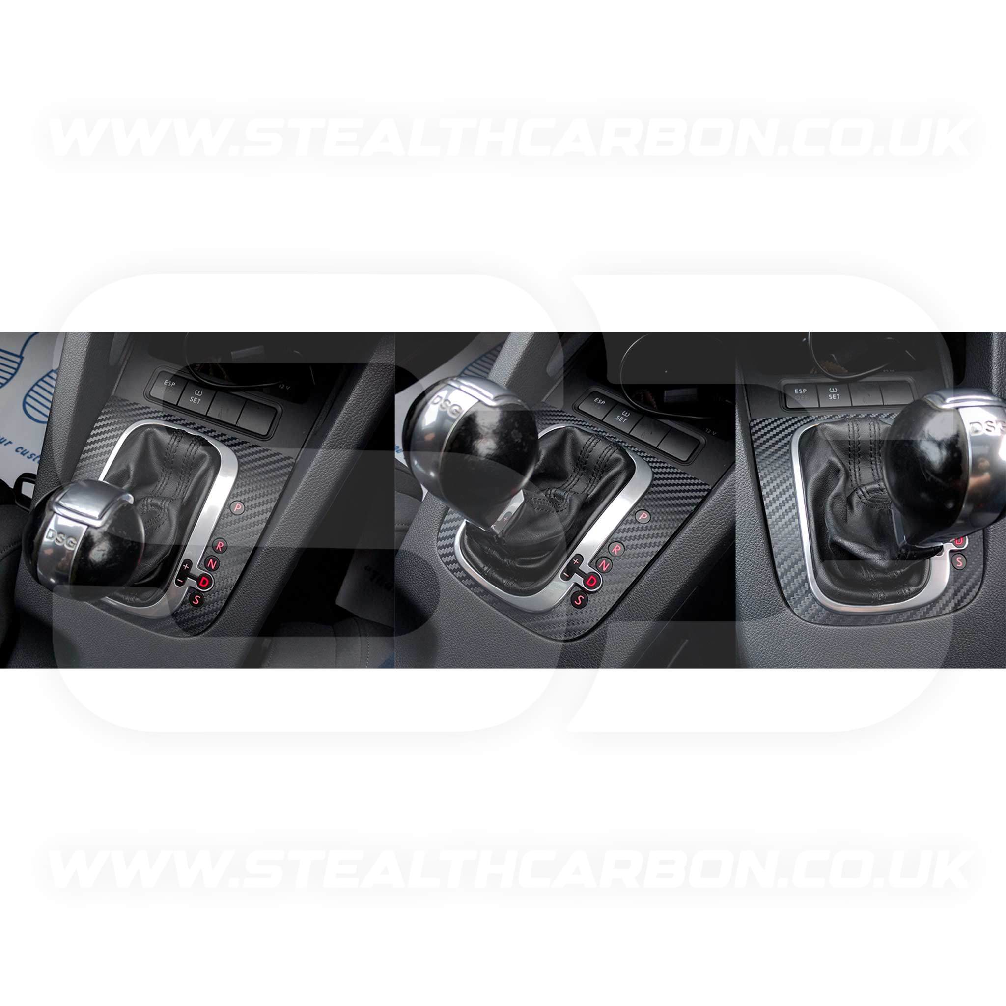 Volkswagen Carbon Fibre DSG Gear Knob Sticker Golf R32 GTI GTD Scirocco MK5 MK6