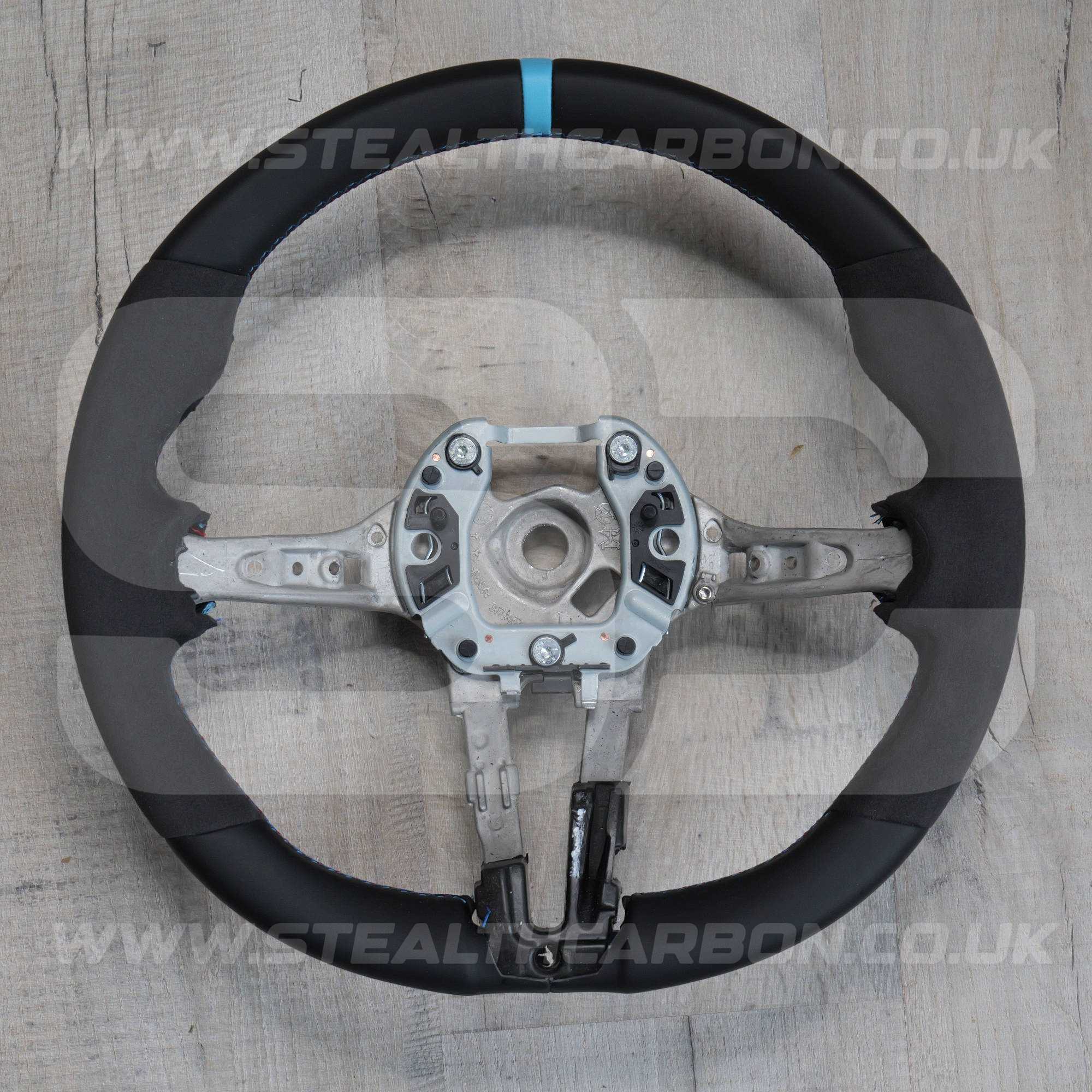 BMW Alcantara M Sport Blue Steering Wheel 1 2 3 4 X1 X3 X4 X5 X6 M2 M3 M4 F80 +