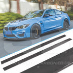 BMW M Performance Style Genuine Carbon Fibre Side Skirts F80 M3 F82 F83 M4