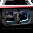 BMW Blue Headlight Switch Trims M3 F80 F82 M4 F87 F30 M2 i3 1 2 3 4 5 6 Series