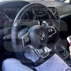 Volkswagen Carbon Fibre Steering Wheel VW Golf MK7 MK7.5 R R-Line GTI GTD GTE +