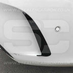 Mercedes C43 C63 Saloon Gloss Black Rear Bumper Side Vent Trims W205 C Class AMG