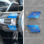 BMW Metallic Blue M1 & M2 Buttons Set for M2 M3 M4 M5 M6 X5M X6M F80 F82 F83 F87