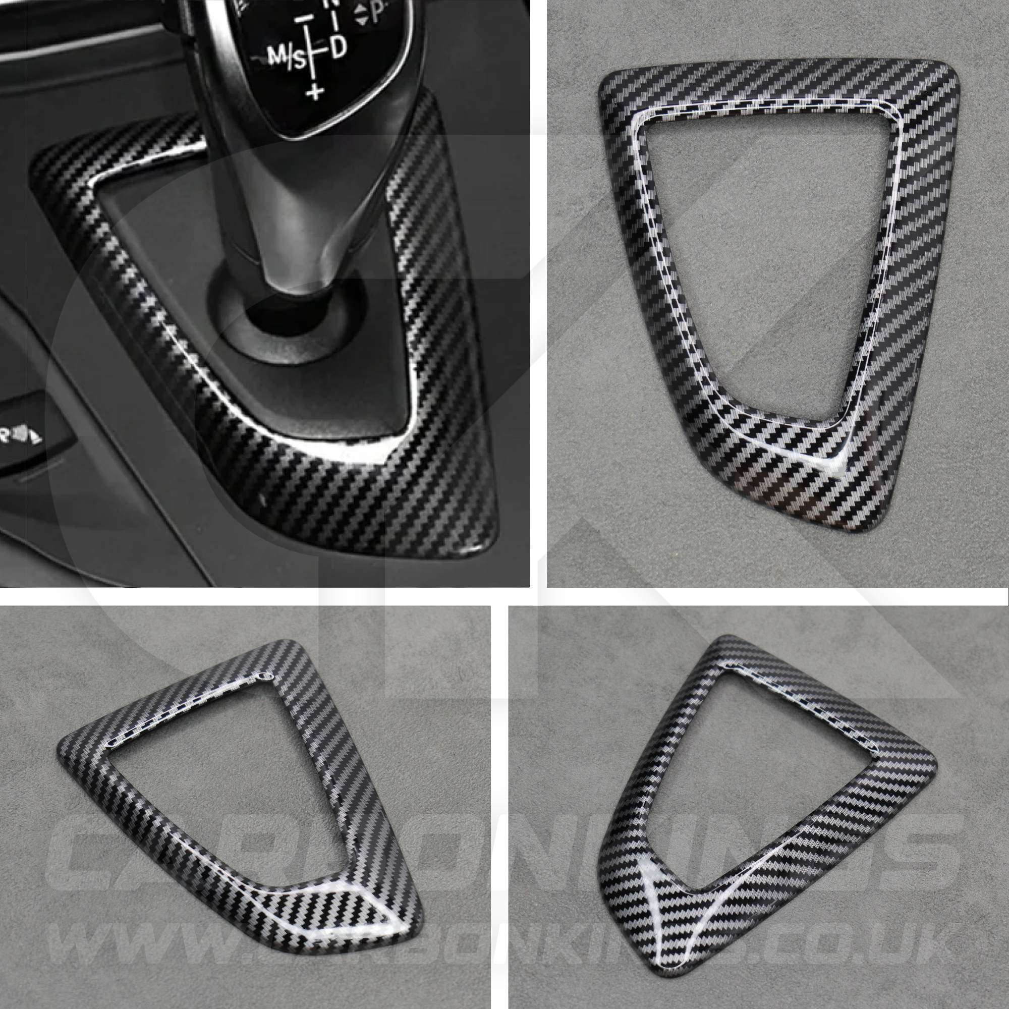 Carbon Fibre Style Gear Knob Surround BMW F20 F30 F34 M135i M140i M235i M240i