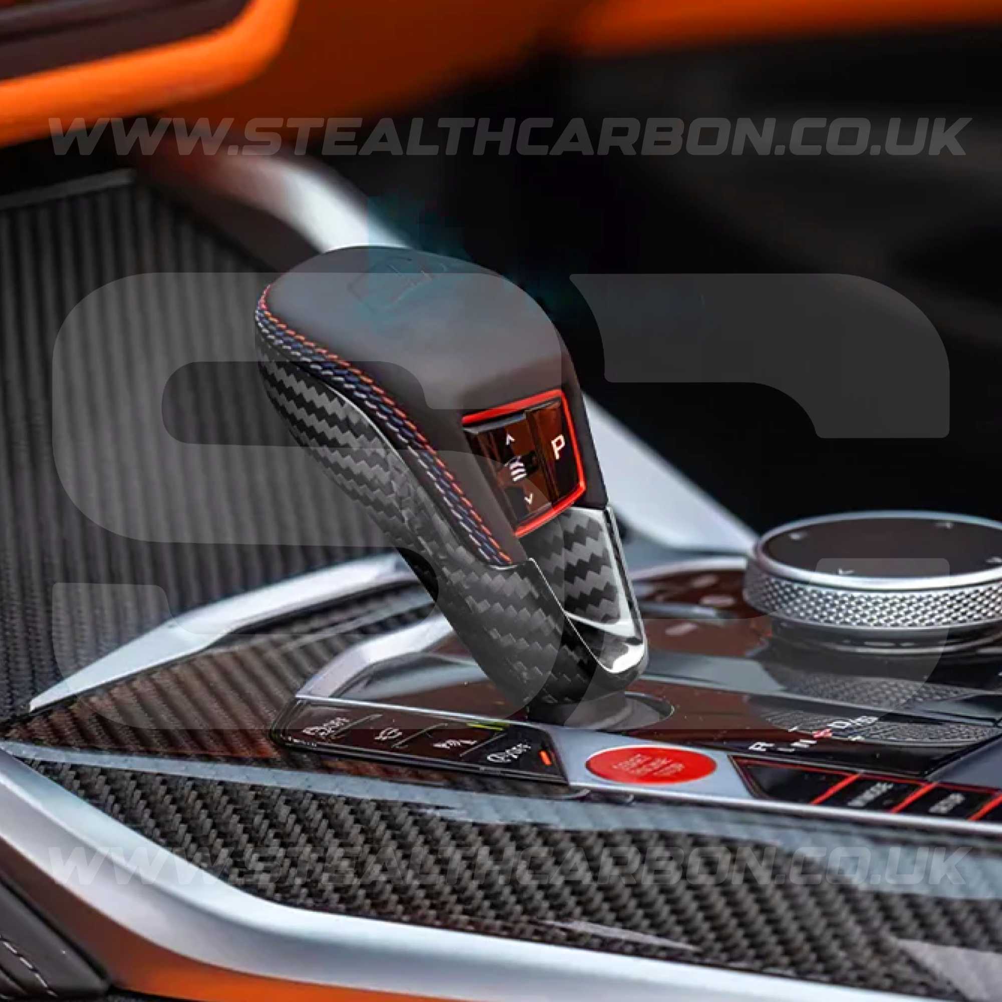 Genuine Carbon Fibre Gear Knob Cover Trim for BMW G80 M3 G82 M4 G87 M2