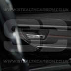 Carbon Fibre Style Interior Door Handle Trims BMW F80 M3 F82 M4 F83 F30 F32 3 4