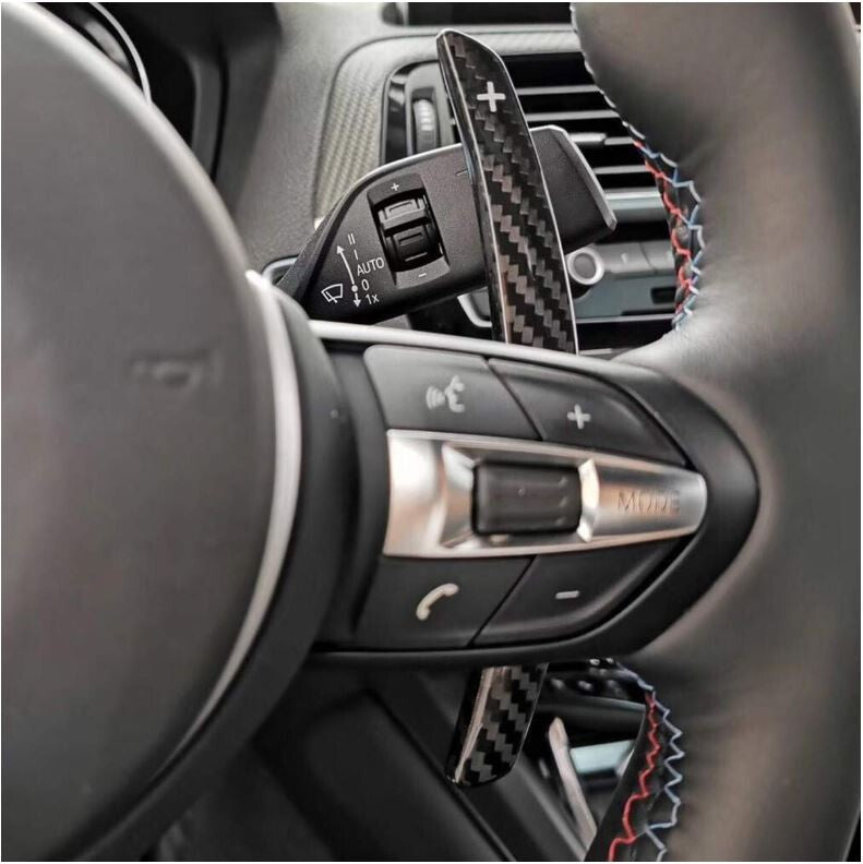 Genuine Red Carbon Fibre Gear Paddle Shifters BMW F80 M3 F82 F83 M4 F87 M2 F30 +