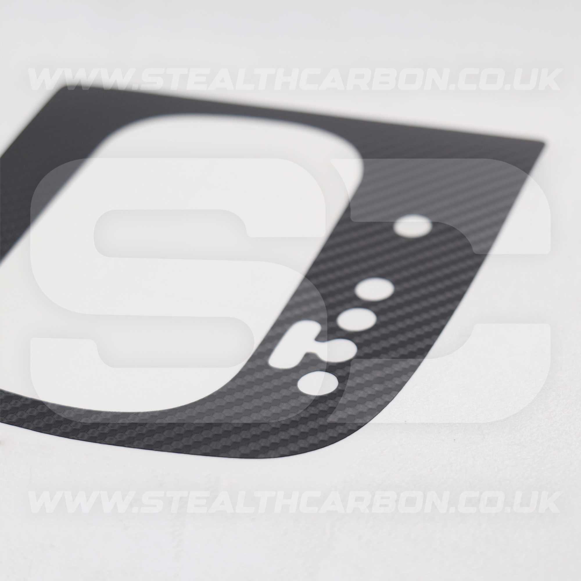Volkswagen Carbon Fibre DSG Gear Knob Sticker MK1 Tiguan Touareg MK5 Golf