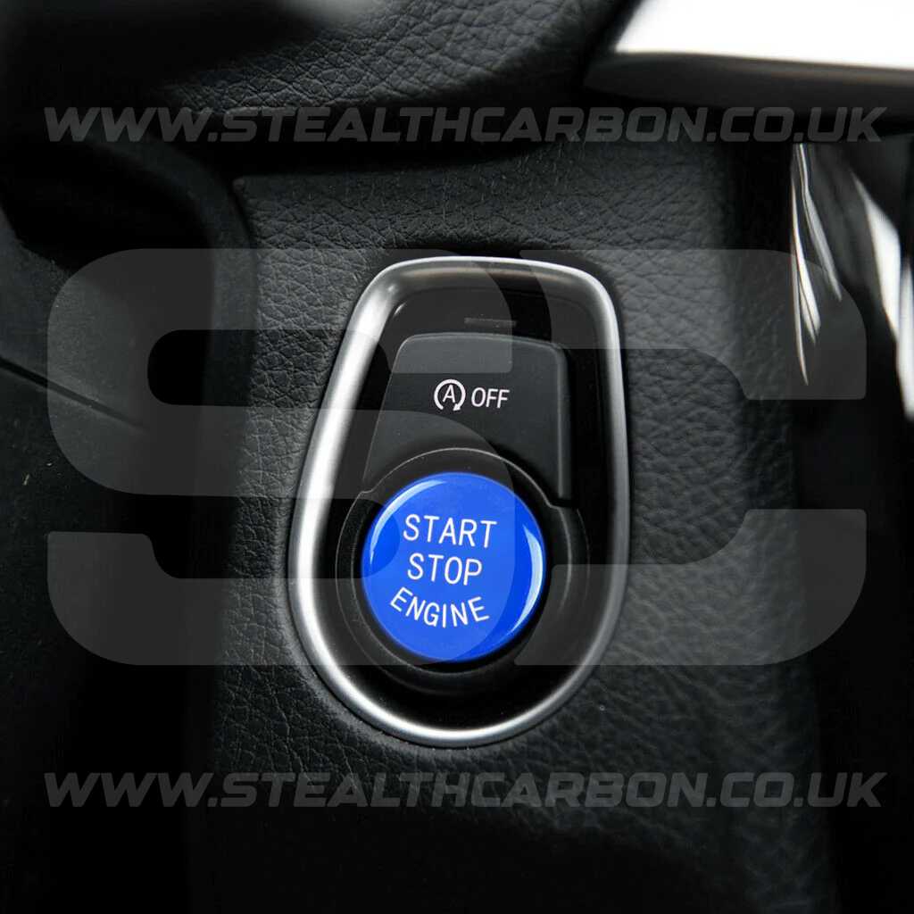 BMW Blue M1 M2 & Start Engine Button Set for M2 M3 M4 F80 F82 F83 F87 M5 M6 F10