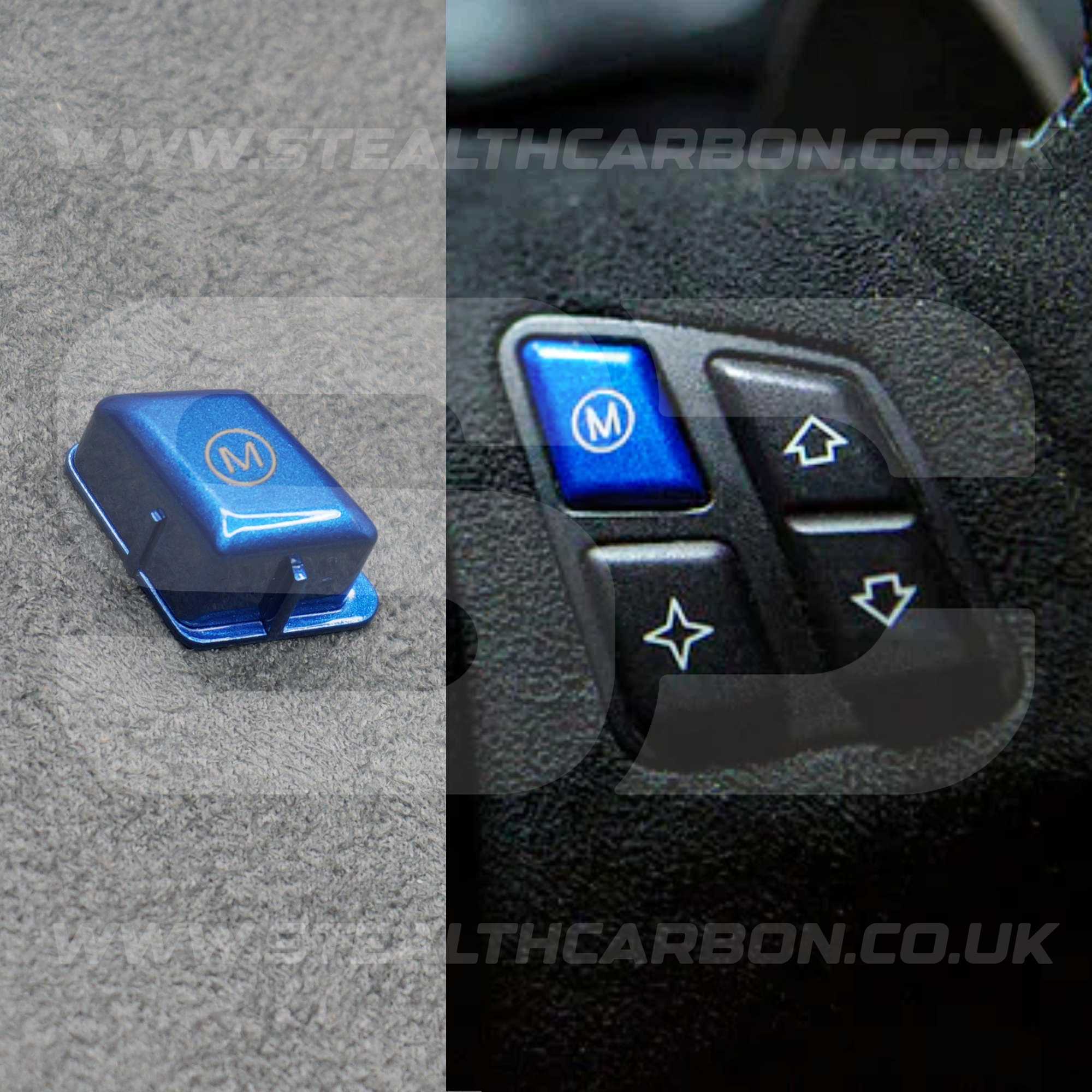 BMW Metallic Blue Steering Wheel M Mode Button for E90 E92 E93 M3 4.0 V8 Coupe