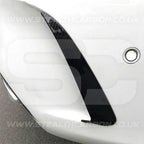 Mercedes C43 C63 Saloon Carbon Fibre Style Rear Bumper Side Vent Trims W205 AMG