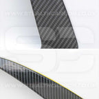 Mercedes C43 C63 Saloon Carbon Fibre Style Rear Bumper Side Vent Trims W205 AMG