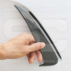 Mercedes C43 C63 Saloon Carbon Fibre Style Rear Bumper Side Vent Trims W205 AMG
