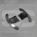 Mini Carbon Fibre & Red Steering Wheel Paddle Shifters JCW Cooper S F54 F56 F57 F60