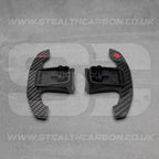 Mini Carbon Fibre & Red Steering Wheel Paddle Shifters JCW Cooper S F54 F56 F57 F60