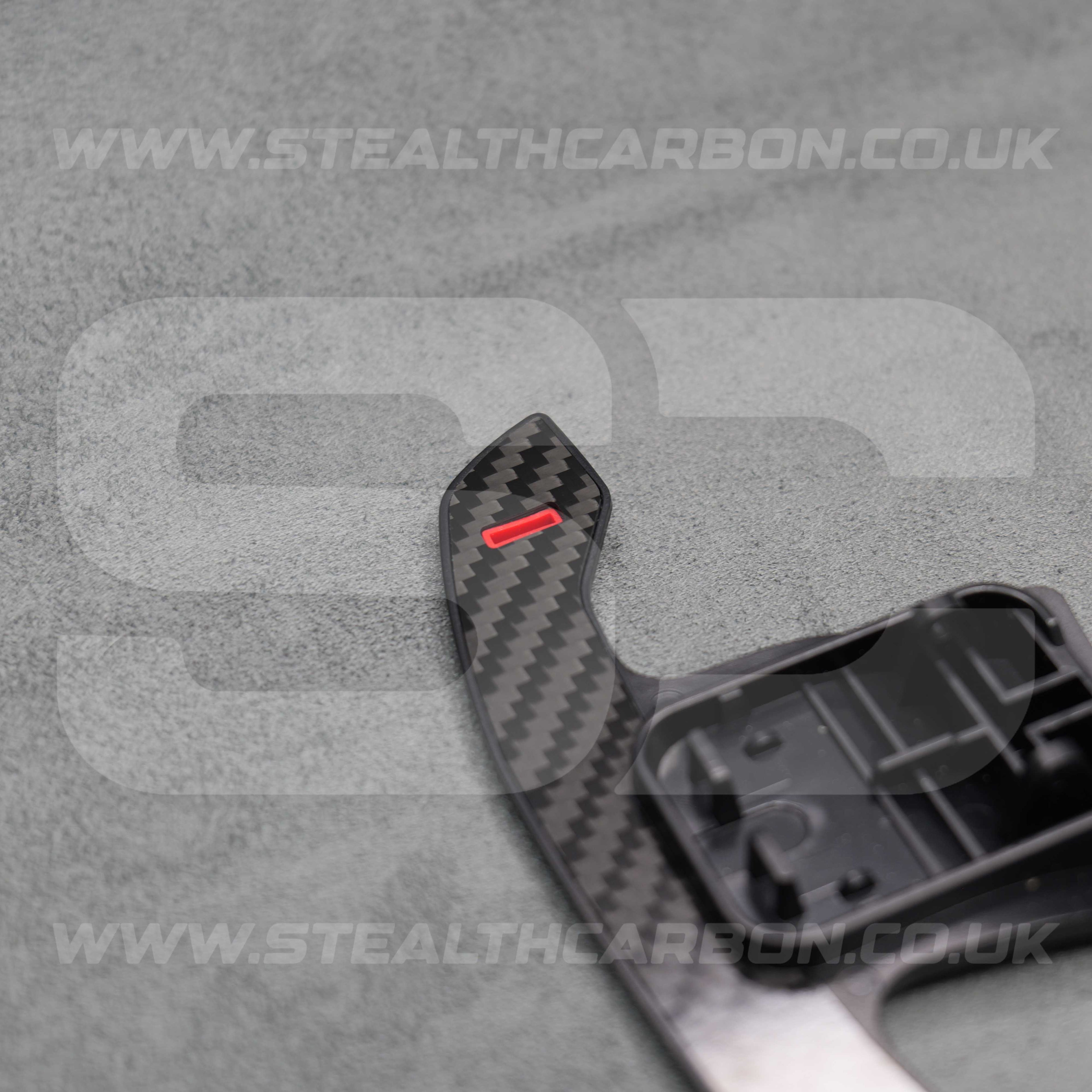 BMW Genuine Carbon Fibre & Red Gear Shifter Paddles F80 M3 F82 F83 M4 F87 M2 F30 G30 F20 G20