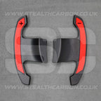 Toyota GR Supra Carbon Fibre & Red Gear Shifter Paddles J29/DB A90/A9