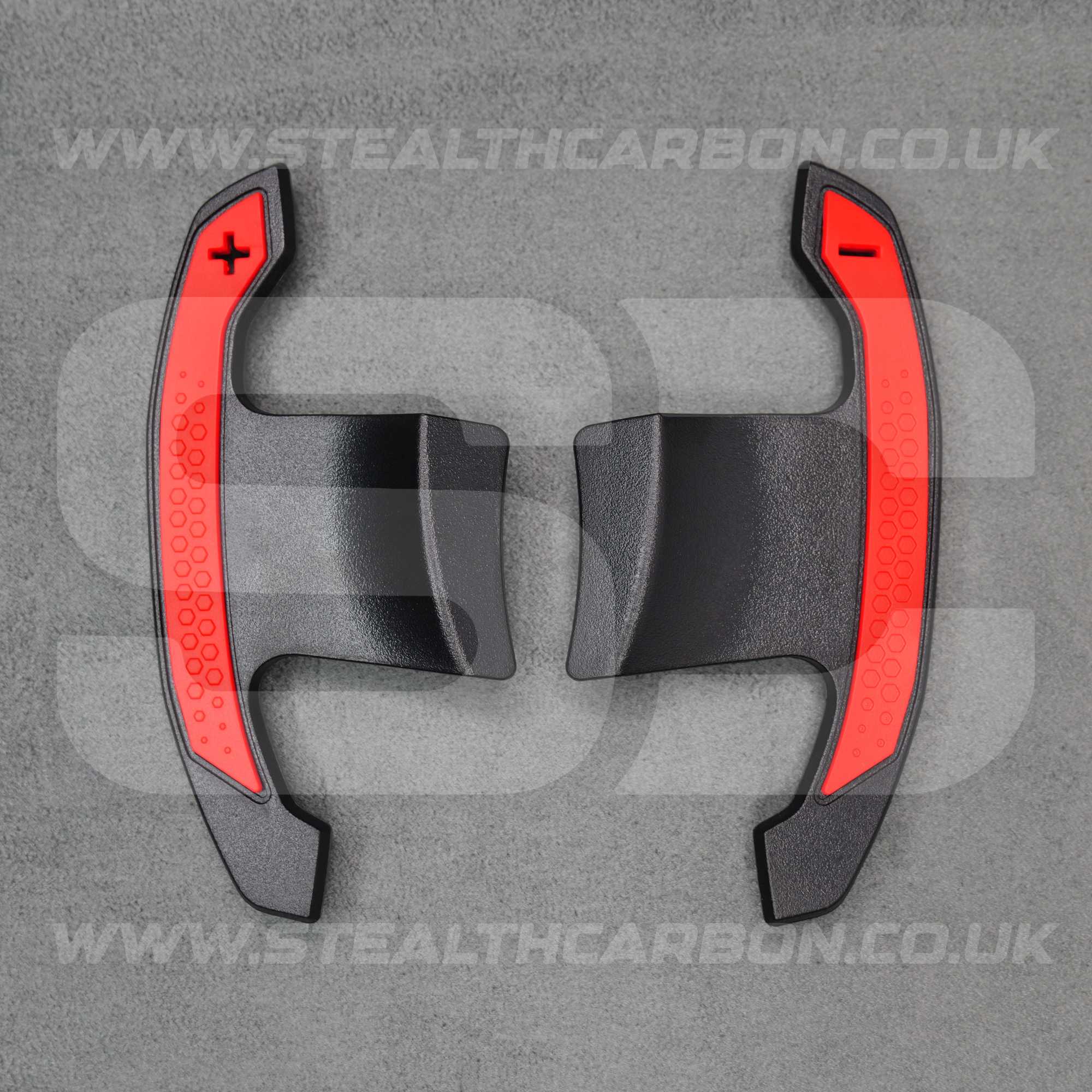 Mini Carbon Fibre & Red Steering Wheel Paddle Shifters JCW Cooper S F54 F56 F57 F60