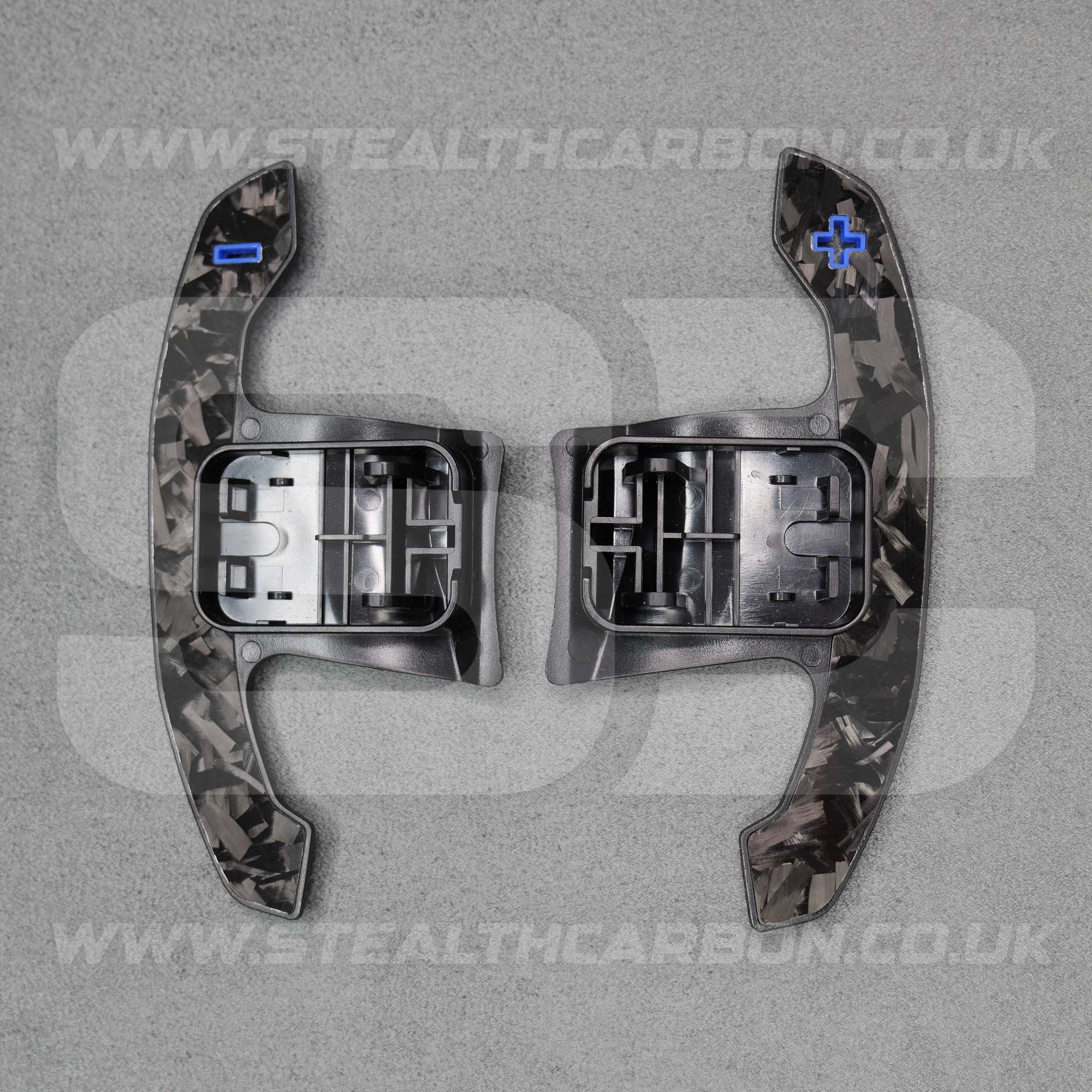 BMW Genuine Forged Carbon Fibre & Blue Gear Shifter Paddles F80 M3 F82 M4 M2 F30