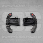 BMW Genuine Forged Carbon Fibre & Red Gear Shifter Paddles F80 M3 F82 F83 M4 M2