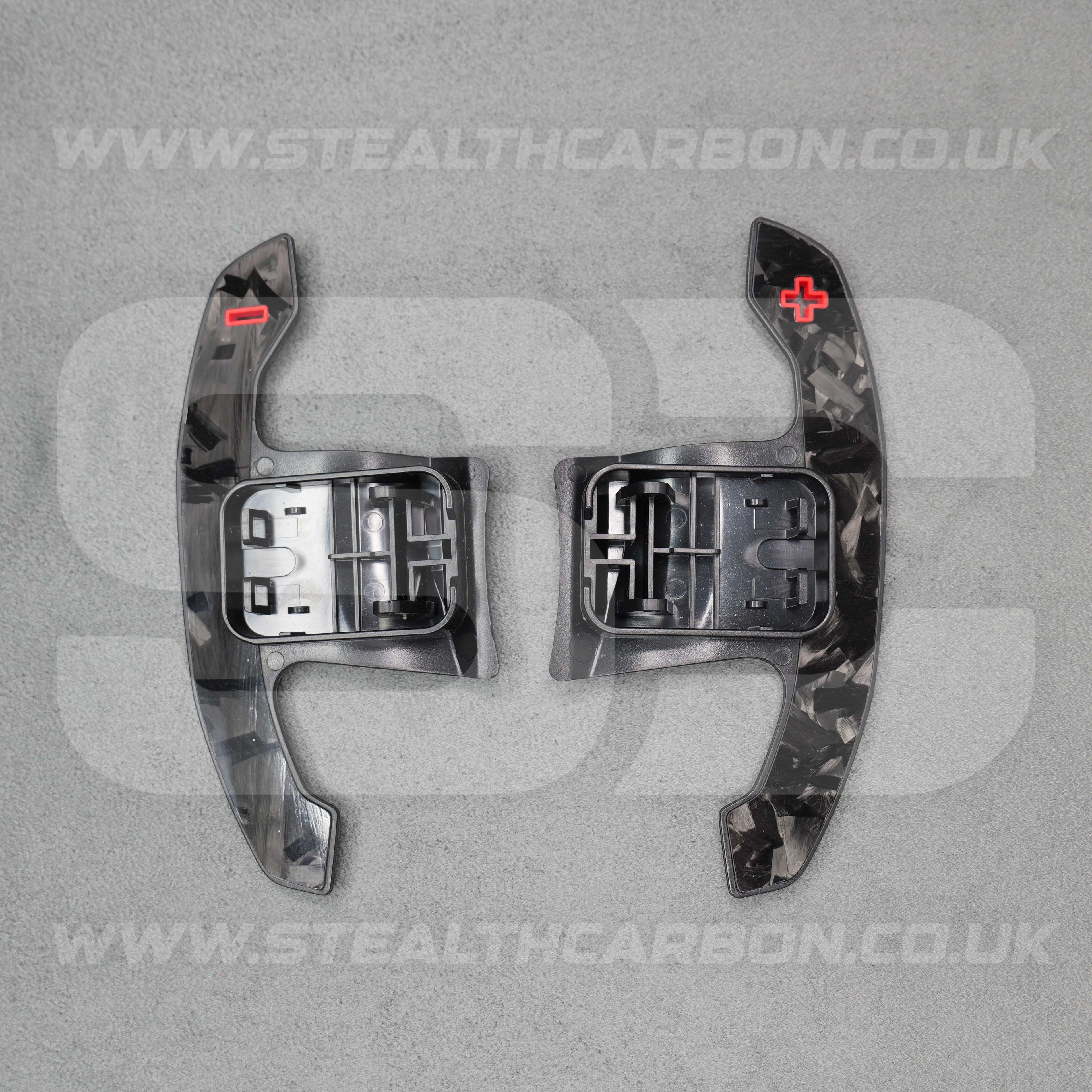 BMW Genuine Forged Carbon Fibre & Red Gear Shifter Paddles F80 M3 F82 F83 M4 M2