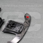 BMW Genuine Forged Carbon Fibre & Red Gear Shifter Paddles F80 M3 F82 F83 M4 M2
