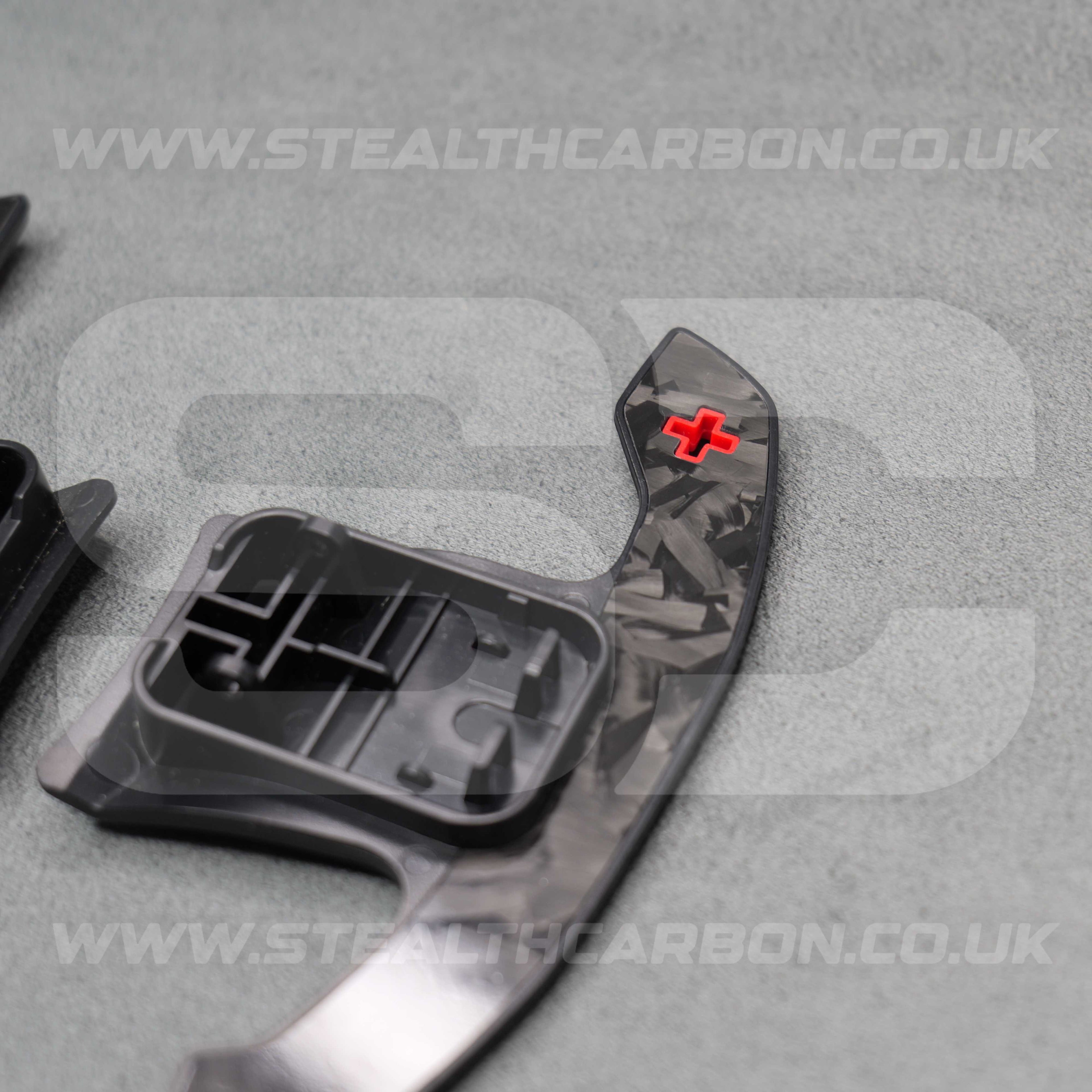 BMW Genuine Forged Carbon Fibre & Red Gear Shifter Paddles F80 M3 F82 F83 M4 M2