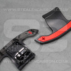 BMW Genuine Forged Carbon Fibre & Red Gear Shifter Paddles F80 M3 F82 F83 M4 M2