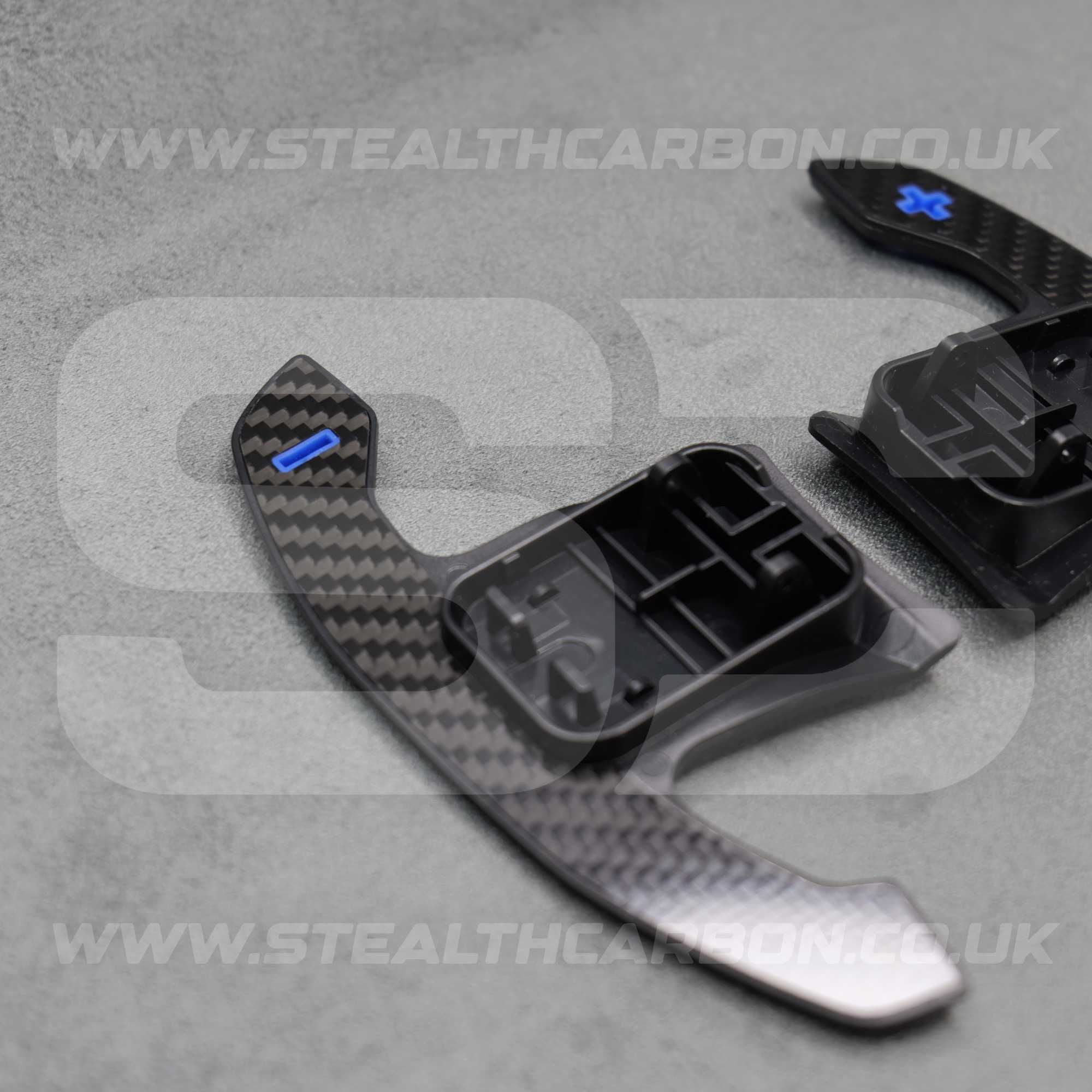 BMW Genuine Carbon Fibre & Blue Gear Shifter Paddles F80 M3 F82 M4 M2 G30 F30