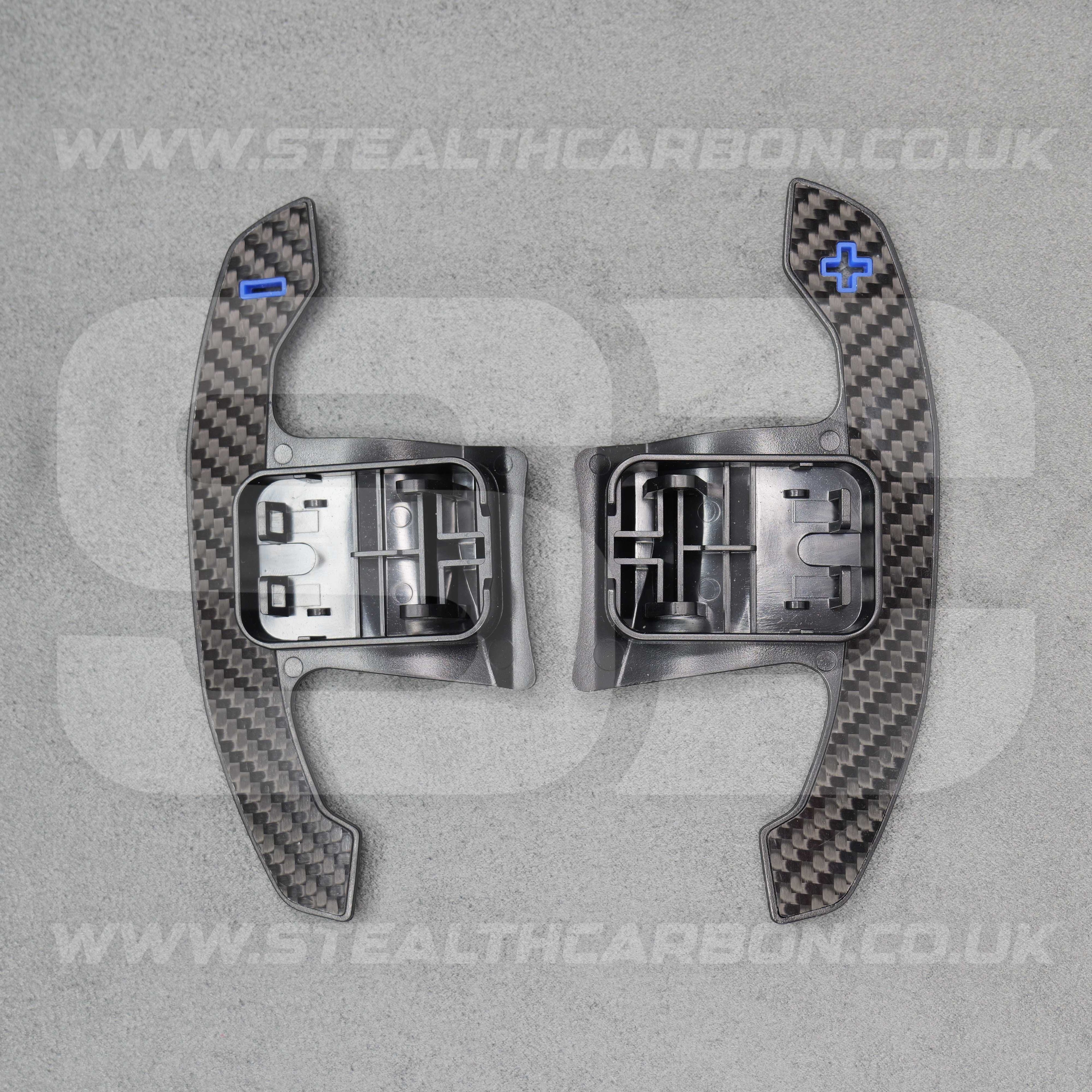 BMW Genuine Carbon Fibre & Blue Gear Shifter Paddles F80 M3 F82 M4 M2 G30 F30