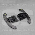 BMW Carbon Fibre / Yellow Gear Paddles Shifters F80 M3 F82 F83 M4 F87 M2 F30 G20