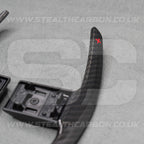 Carbon Fibre / Red Gear Paddle Shifters for BMW F80 M3 F82 F83 M4 F87 M2 F30