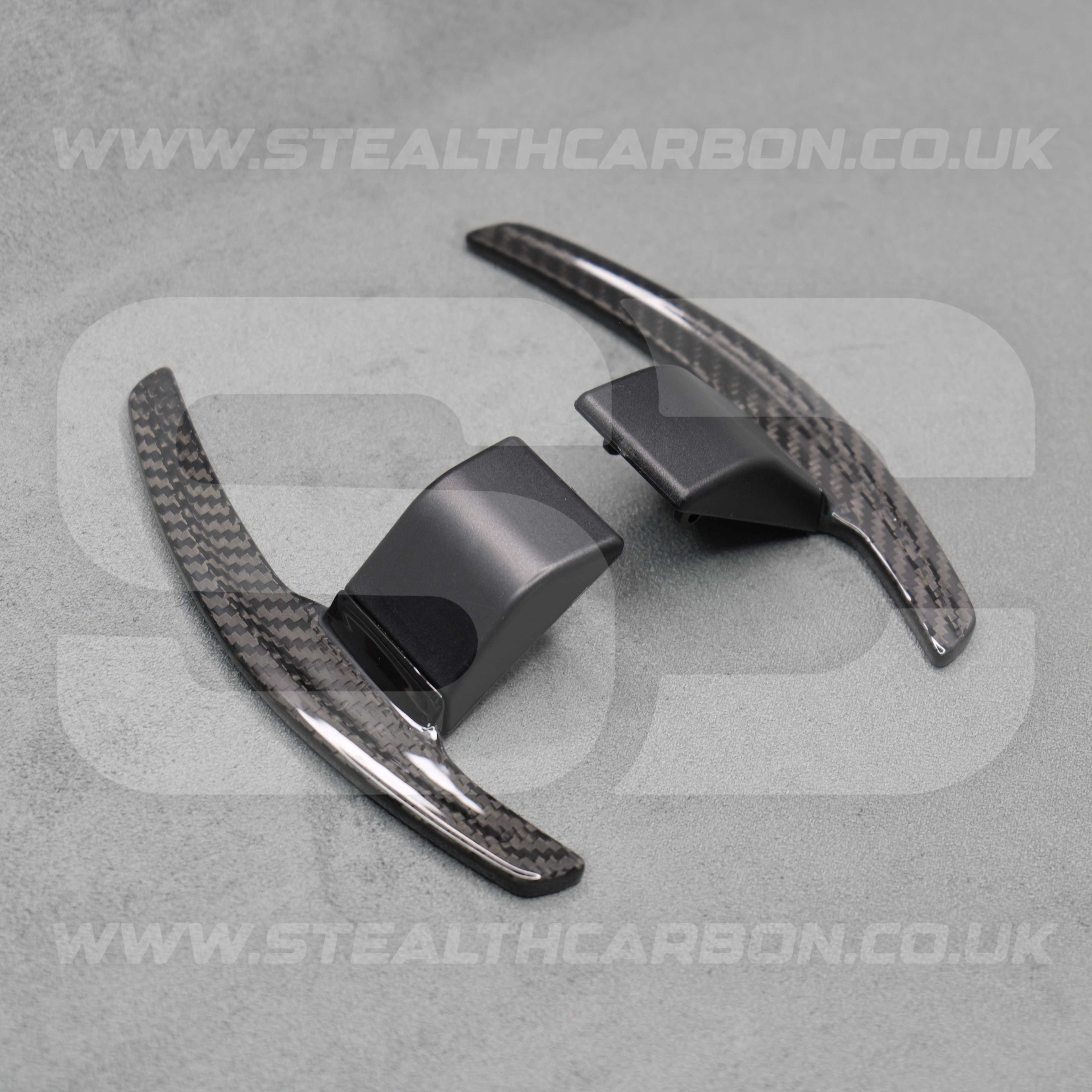 Carbon Fibre / Red Gear Paddle Shifters for BMW F80 M3 F82 F83 M4 F87 M2 F30