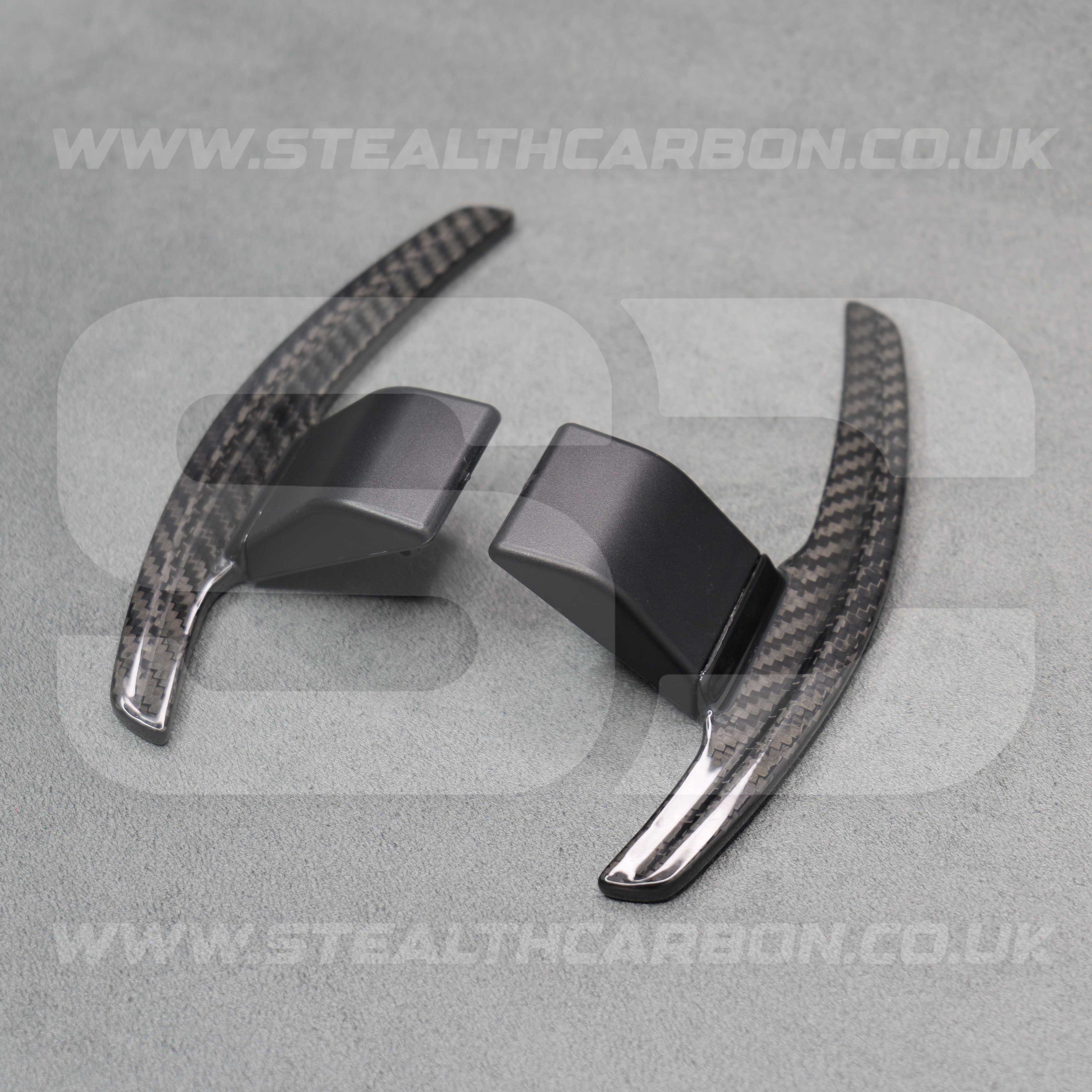 Carbon Fibre / Red Gear Paddle Shifters for BMW F80 M3 F82 F83 M4 F87 M2 F30