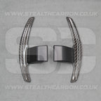 Carbon Fibre / Red Gear Paddle Shifters for BMW F80 M3 F82 F83 M4 F87 M2 F30